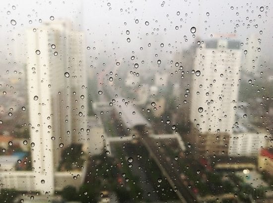 Condensation and Rain on a Window